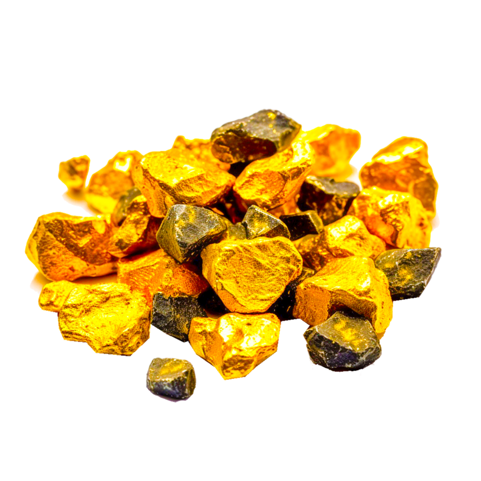 pure-gold-ore-isolated-on-transparent-background-free-png